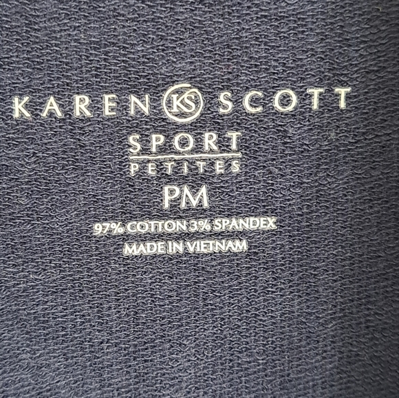 Karen Scott Mock Neck Jacket    Size PM - Picture 4 of 7